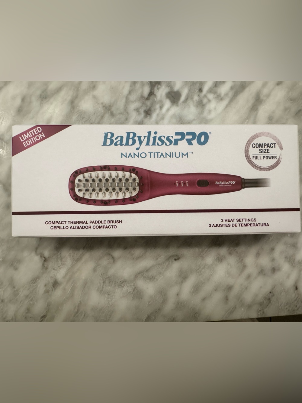 Babyliss Pro compact thermal paddle brush